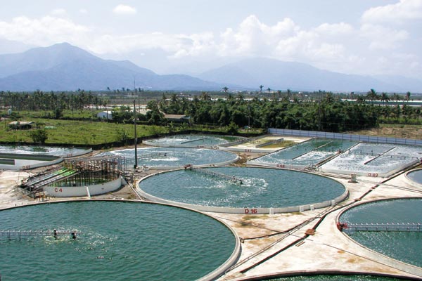 Spirulina Zuchtbecken in Taiwan