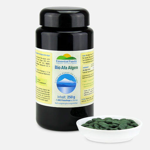 250 g Bio Afa Algen Presslinge, Violettglas 250 g Bio Afa Algen Presslinge, Violettglas