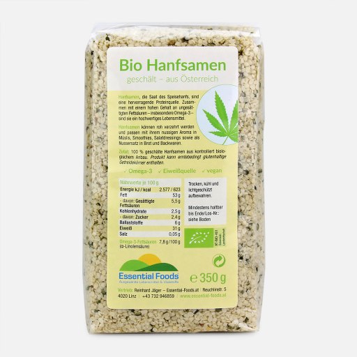 350 g Bio Hanfsamen aus Österreich