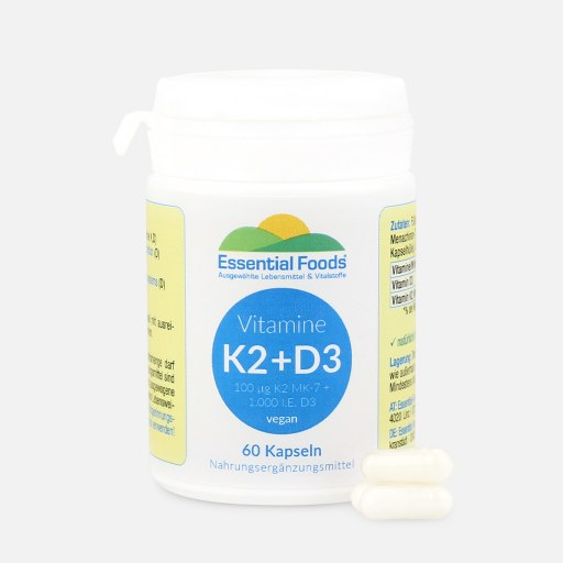 60 Kapseln Vitamin K2+D3