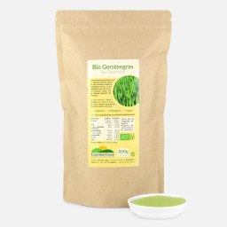 500 g Bio Gerstengras Nachfüllbeutel