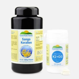 Set zum Erhalt der Knochen: Sango + K2 + D3